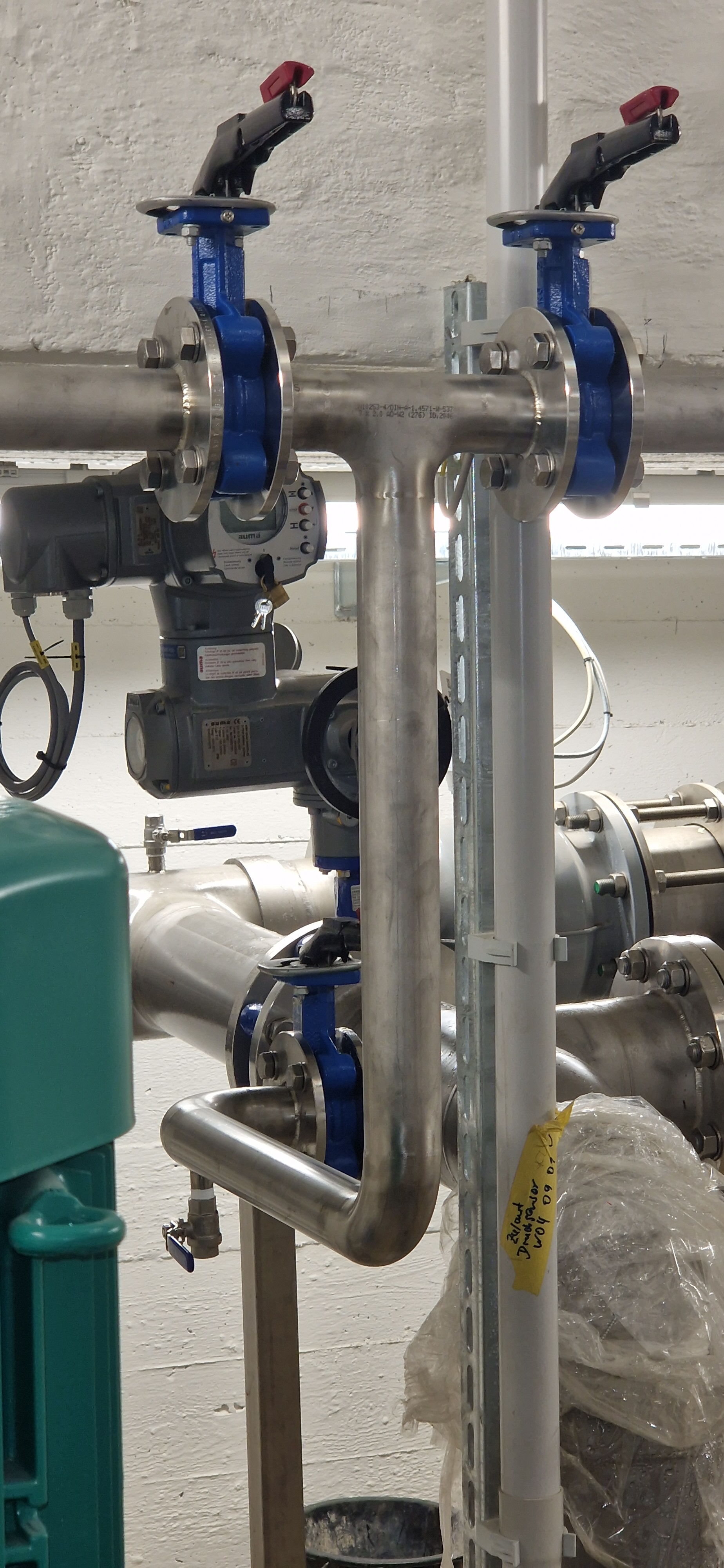 Rohrleitungsbau mit Absperrklappen