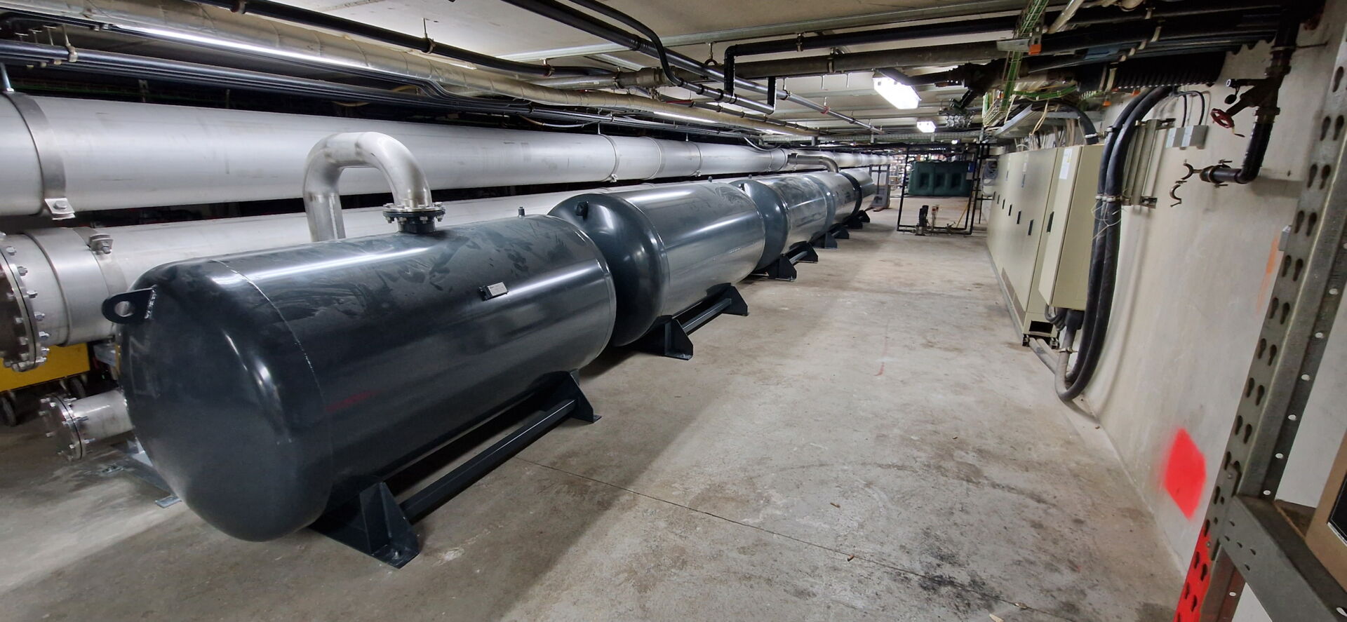 Stahlbehälter lackiert