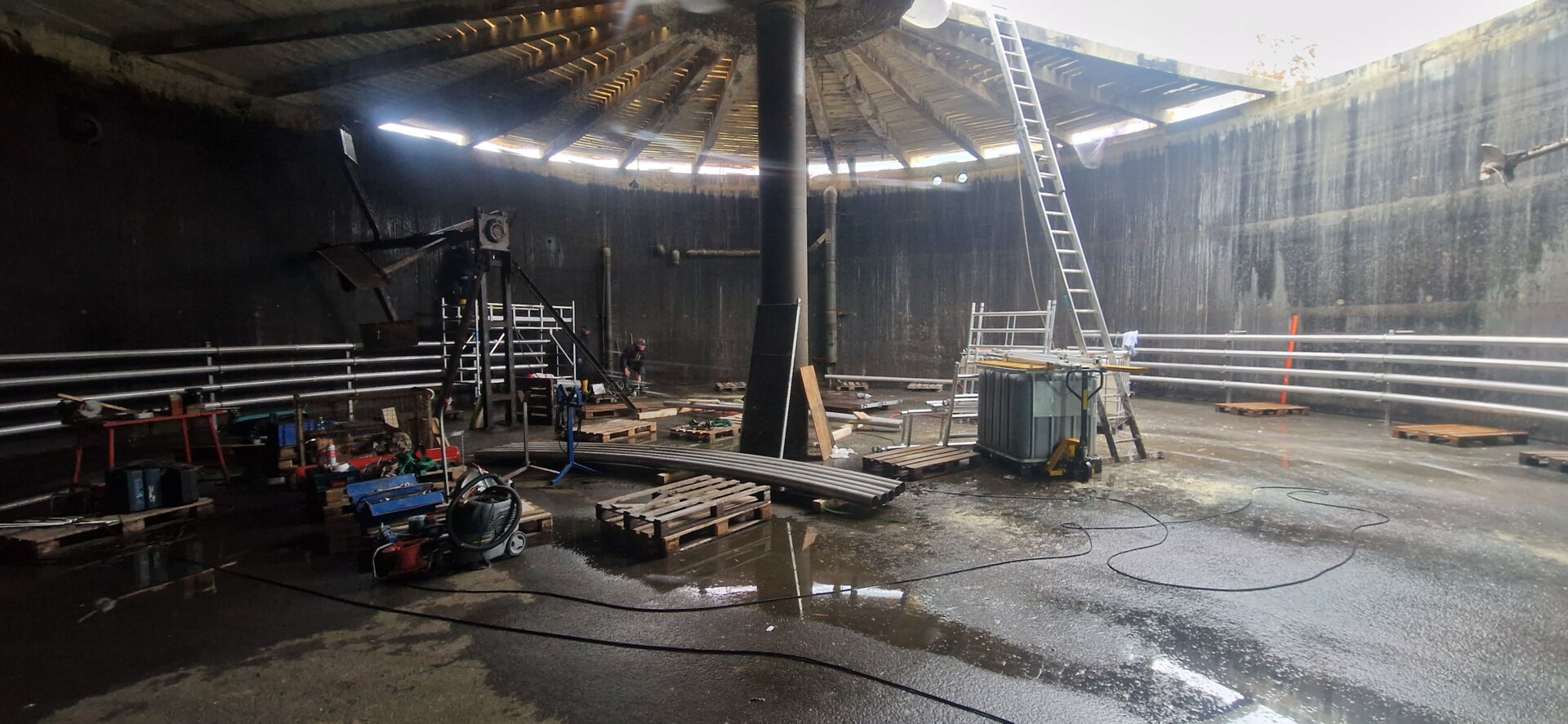 Rohrsystem Biogasanlage